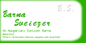 barna sveiczer business card